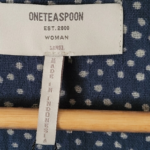 NEW One Teaspoon Starry Night Navy V-Neck Wrap Dress - Picture 9 of 11